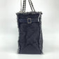 Chanel CC Shopping Tote Medium Blue