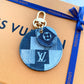 [ ]Louis Vuitton Denim Monogram Patchwork Bag Charm/Key Holder
