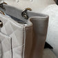 Chanel Grey Caviar Grand Shopper Tote (GST) Silver Hardware