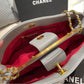 Grey leather Chanel handbag