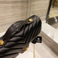 Black Leather Chanel shoulder Handbag