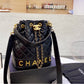 Black Chanel woman handbag
