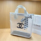 Transparent Chanel woman handbag