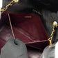Chanel Shoulder Bag Single Flap Black Lambskin Leather Matrasse   First Series