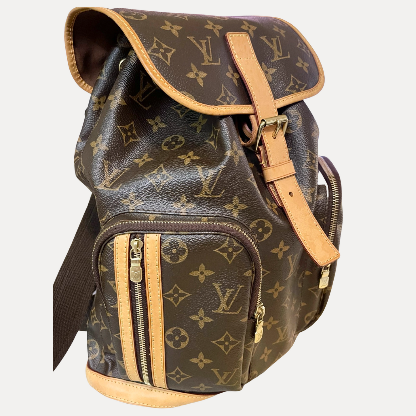 [ ] LOUIS VUITTON Monogram Bosphore Backpack