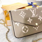 LOUIS VUITTON Felicie Pochette Monogram Empriente Leather Crossbody Bag