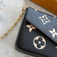 [ ]Louis Vuitton 2022 Pochette Felicie GM Bicolor Monogram Crossbody Bag