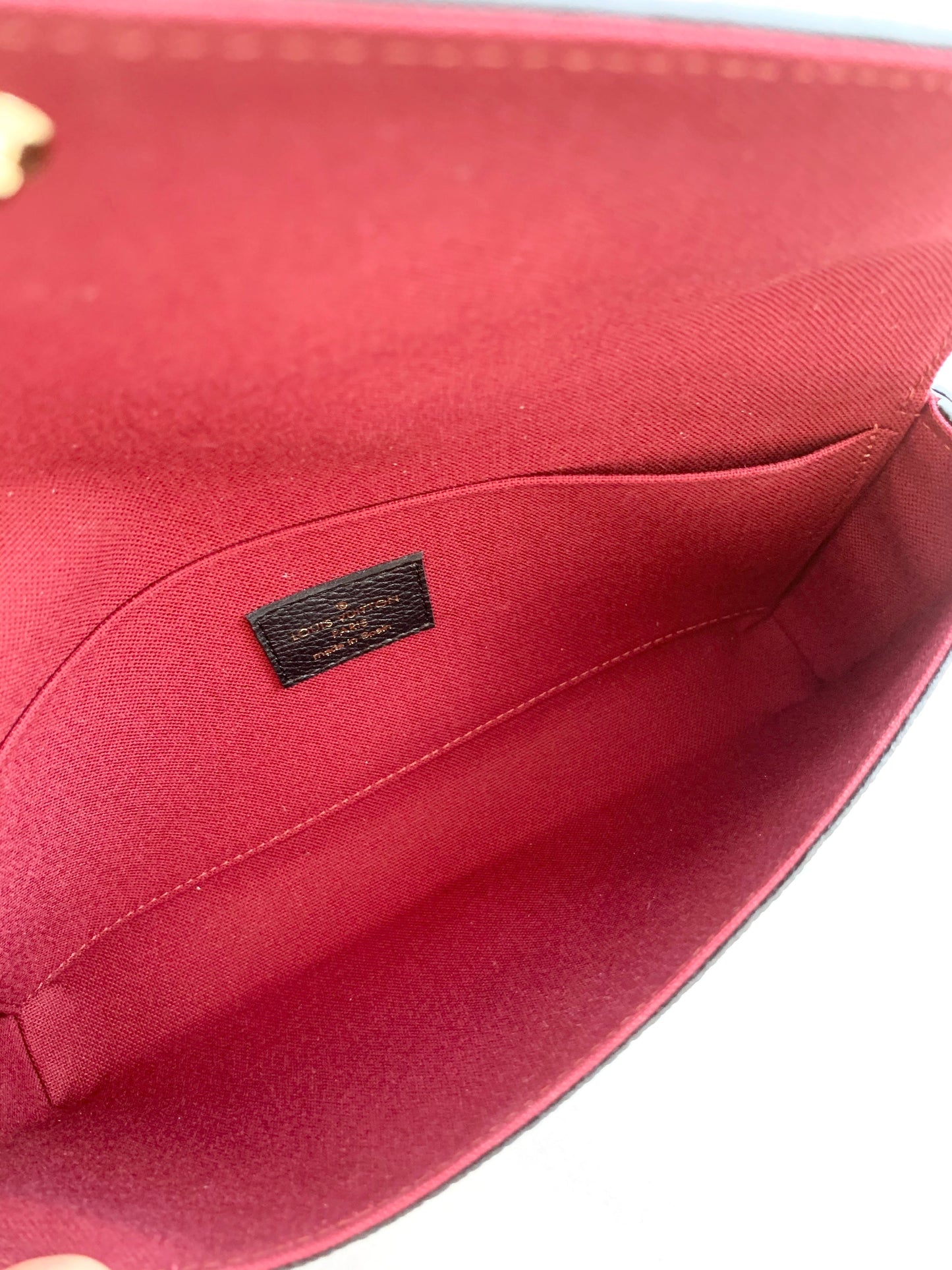 [ ]Louis Vuitton 2022 Pochette Felicie GM Bicolor Monogram Crossbody Bag