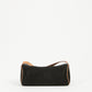 Celine Black Suede C Macadam Cylinder Crossbody Bag
