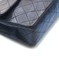 Chanel Shoulder Bag Flap Black Lambskin Leather Matrasse