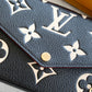 [ ]Louis Vuitton 2022 Pochette Felicie GM Bicolor Monogram Crossbody Bag