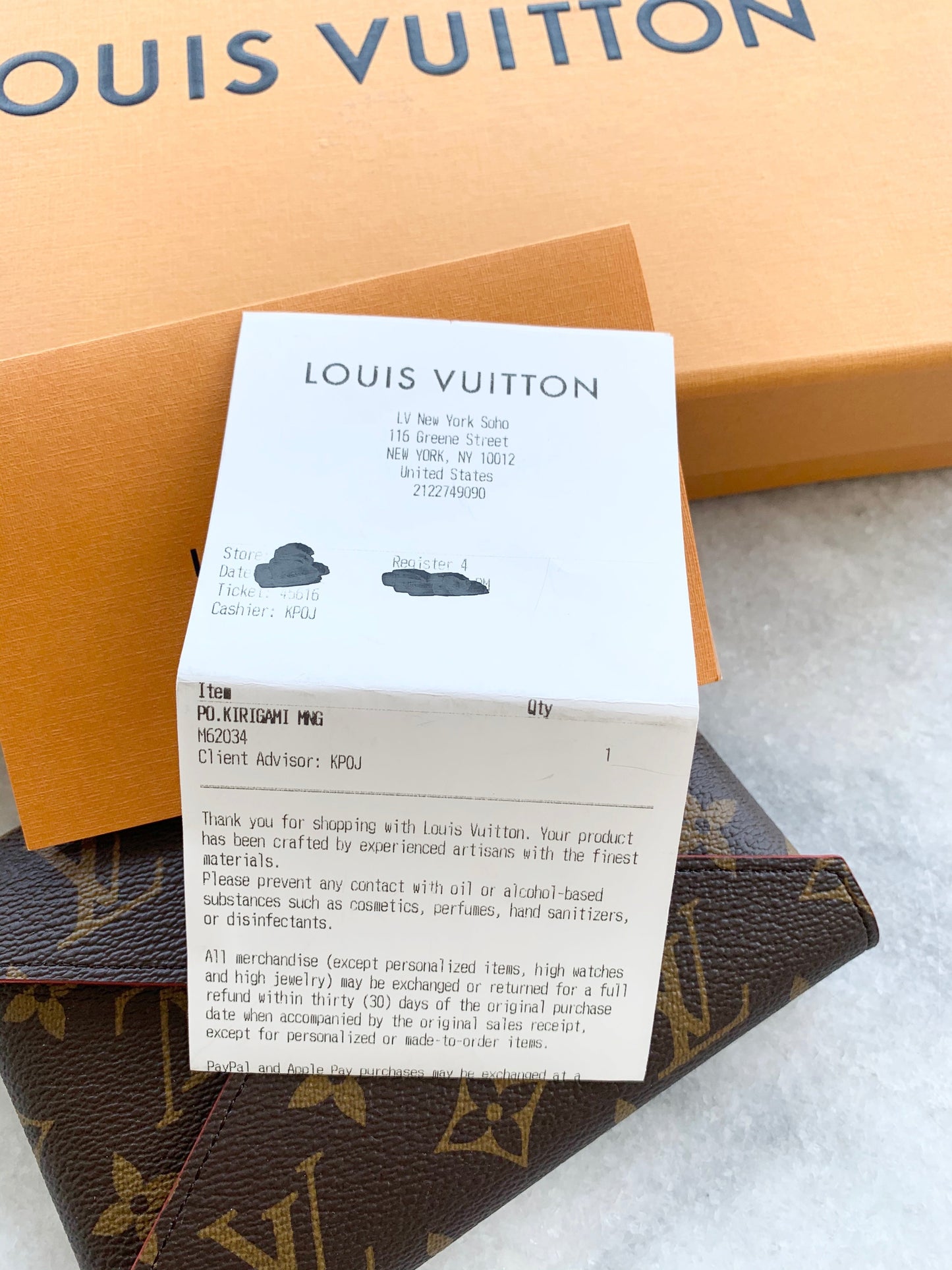 [ ]Louis Vuitton 2021 Pochette Kirigami Monogram Medium Pouch