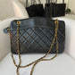 Chanel Matelasse Chain Shoulder Women's Leather Shoulder Bag Black