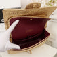 Gold Chanel woman shoulder handbag