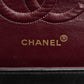 Chanel Classic Double Flap Shoulder Bag Medium Black Lambskin