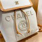 Chanel woman pearl bead Backpack