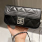 Chanel black leather crossbody