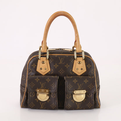 Louis Vuitton Monogram Manhattan Handbag Tote Leather