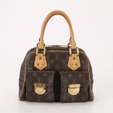 Louis Vuitton Monogram Manhattan Handbag Tote Leather