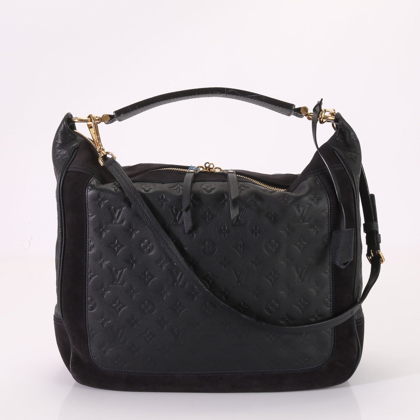 Louis Vuitton Monogram Implant Audacious MM Leather Shoulder Bag