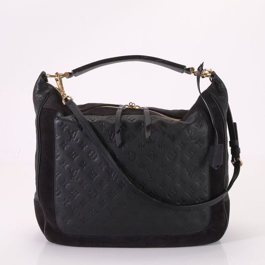 Louis Vuitton Monogram Implant Audacious MM Leather Shoulder Bag