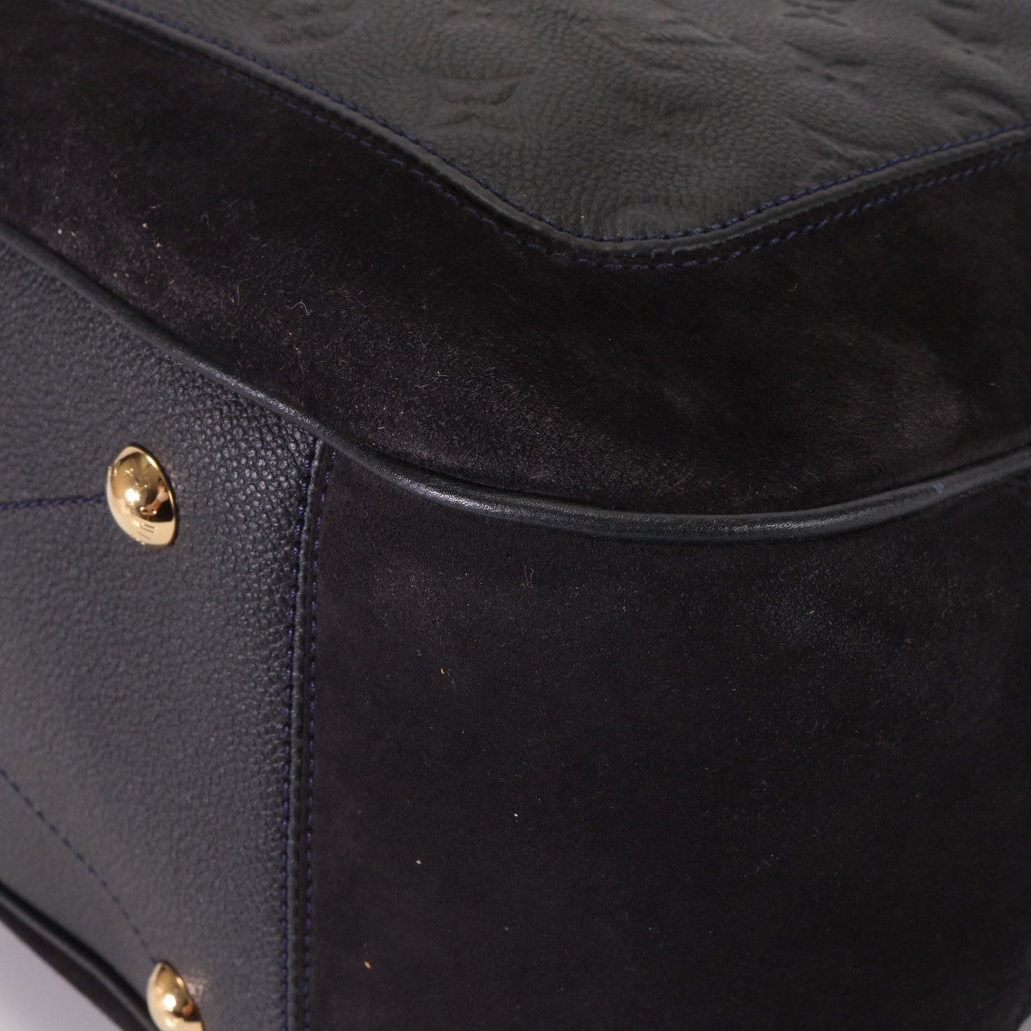Louis Vuitton Monogram Implant Audacious MM Leather Shoulder Bag