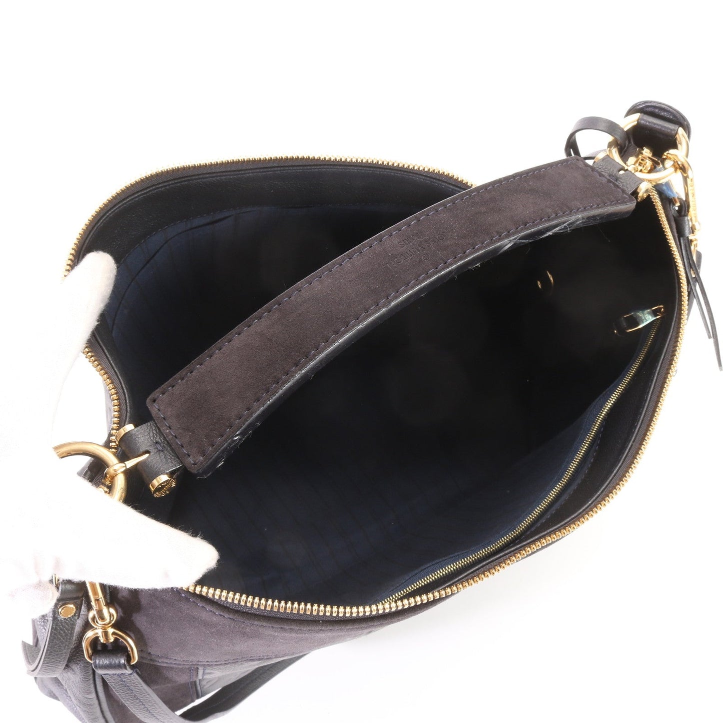 Louis Vuitton Monogram Implant Audacious MM Leather Shoulder Bag