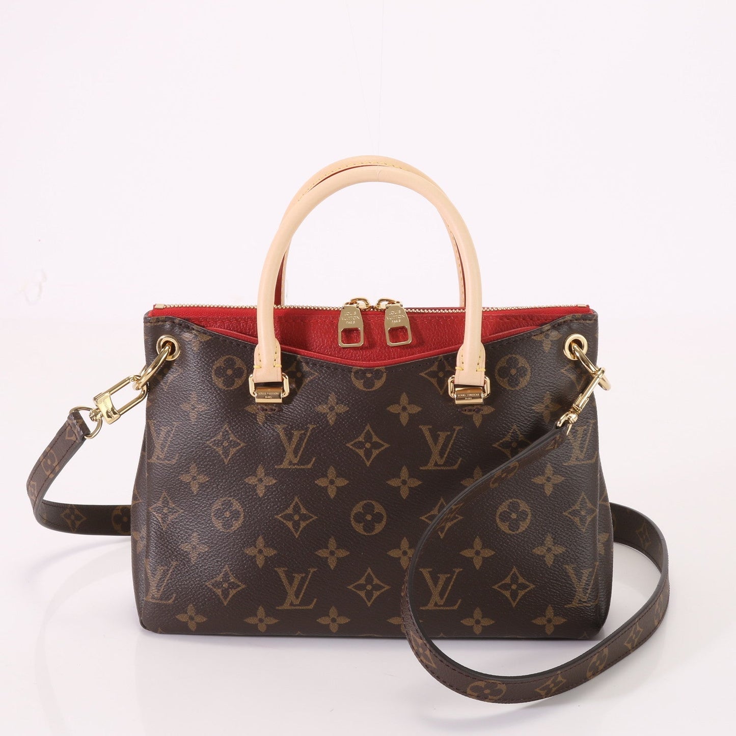 Louis Vuitton Monogram Pallas Leather Canvas Handbag