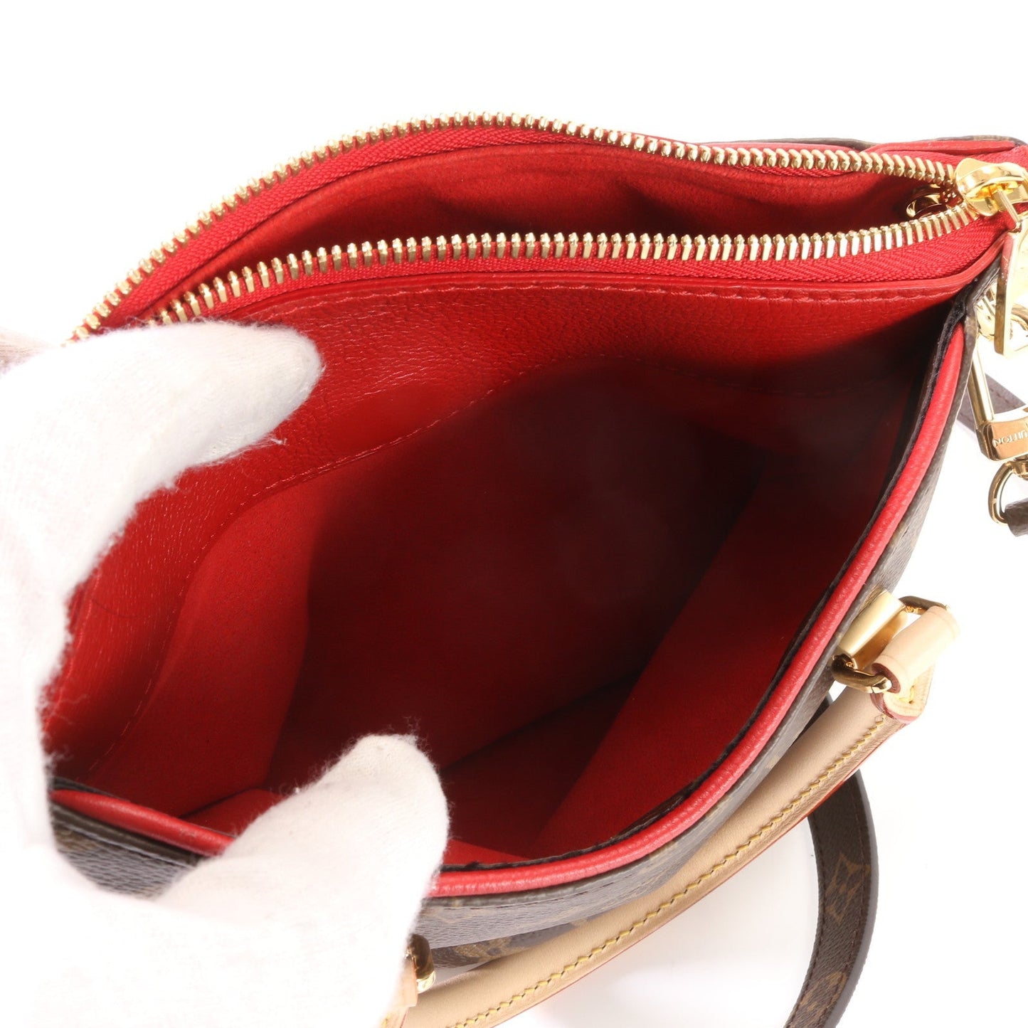 Louis Vuitton Monogram Pallas Leather Canvas Handbag