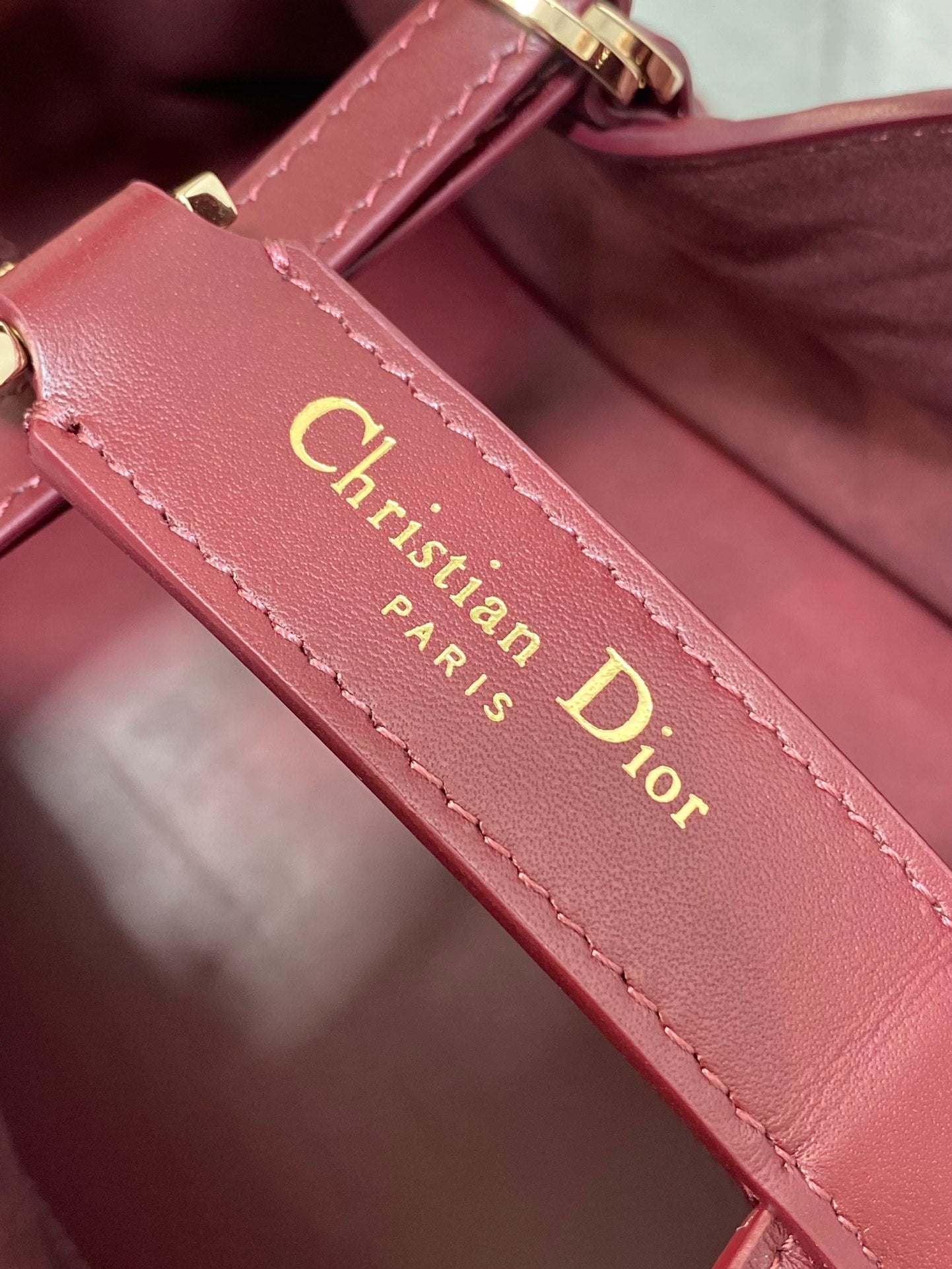 ALWAYS MINI 23 BAG IN BURGUNDY RED MACROCANNAGE CALFSKIN Amelia