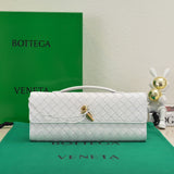 Amelia Long Clutch Andiamo 31 White Leather Ghw