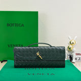 Amelia Long Clutch Andiamo 31 Dark Green Leather Ghw Amelia Amelia