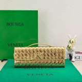 Amelia Long Clutch Andiamo 31 Gold Metalic Leather Ghw Amelia