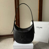 SMALL HELOÏSE BAG CUIR 22 IN BLACK CALFSKIN EMBOSSED LOGO Amelia Amelia