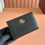 GG MARMONT SMALL WALLET 11 BLACK IN CALFSKIN Amelia