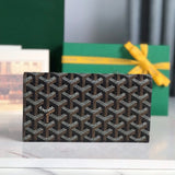 RICHELIEU WALLET 19 IN BLACK GOYARDINE CANVAS Amelia Amelia