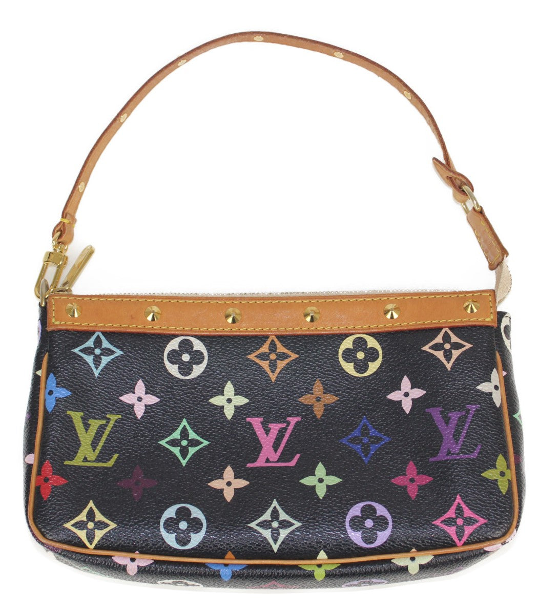 Louis Vuitton Pochette Accessoire Monogram Multicolor Black