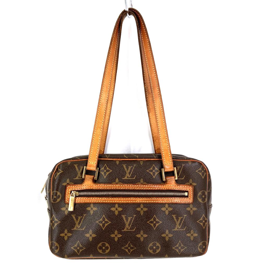 Louis Vuitton Monogram Cite MM Brown Handbag