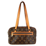 Louis Vuitton Monogram Cite MM Brown Handbag