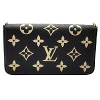 Louis Vuitton Pochette Monogram Implant Leather Shoulder Bag