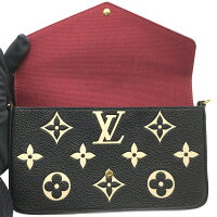 Louis Vuitton Pochette Monogram Implant Leather Shoulder Bag