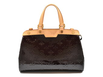 Louis Vuitton Brea PM Enamel Elegant Patent Leather Handbag Amarante