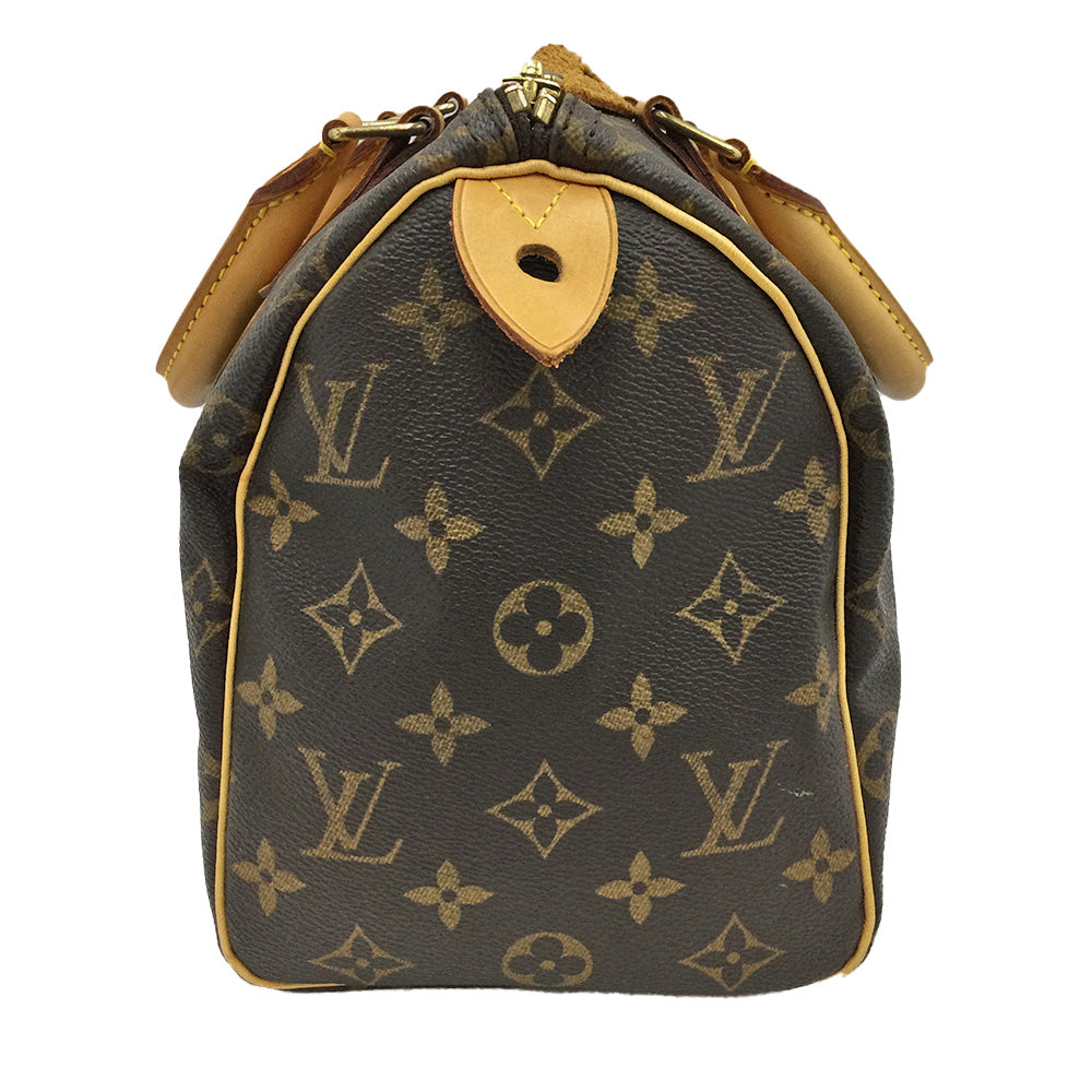 Louis Vuitton Speedy 25 Monogram Brown Boston Bag