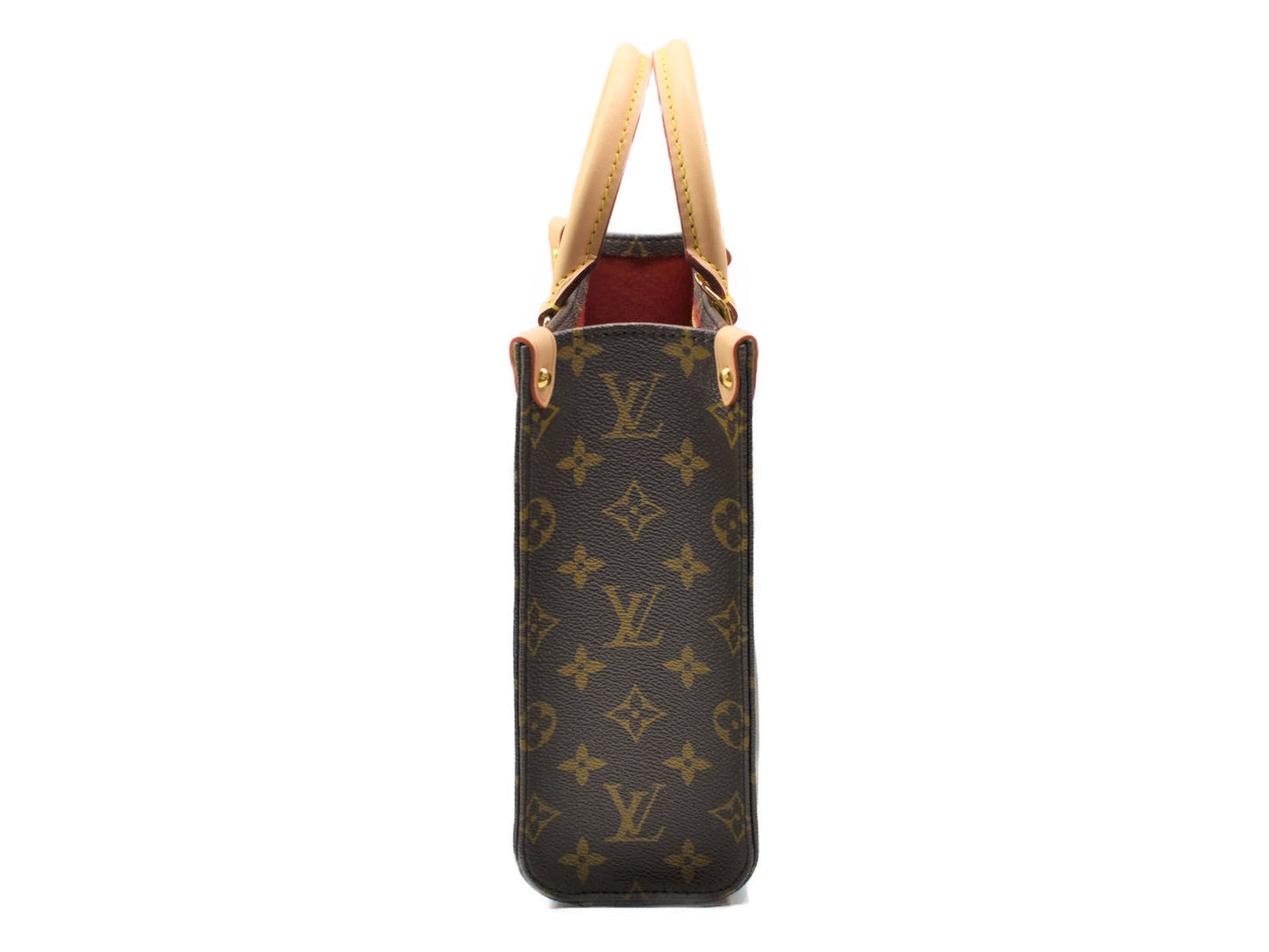 Louis Vuitton Sac Plat BB Monogram Coated Canvas Shoulder Bag