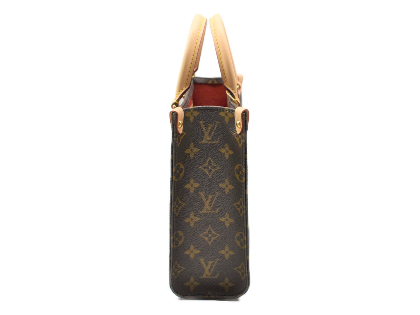 Louis Vuitton Sac Plat BB Monogram Coated Canvas Shoulder Bag