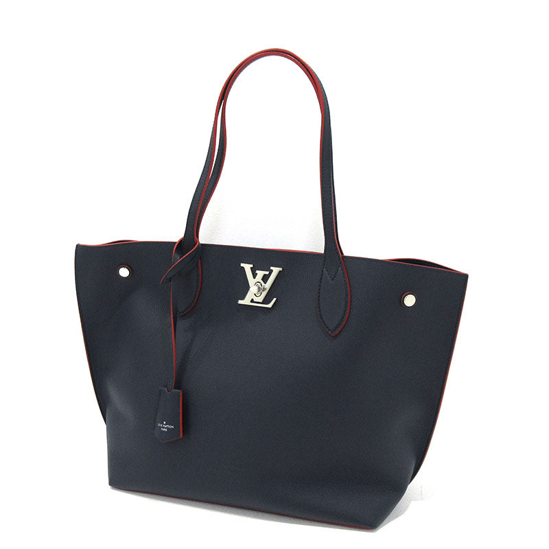Louis Vuitton Lock Me Go Tote Bag Navy