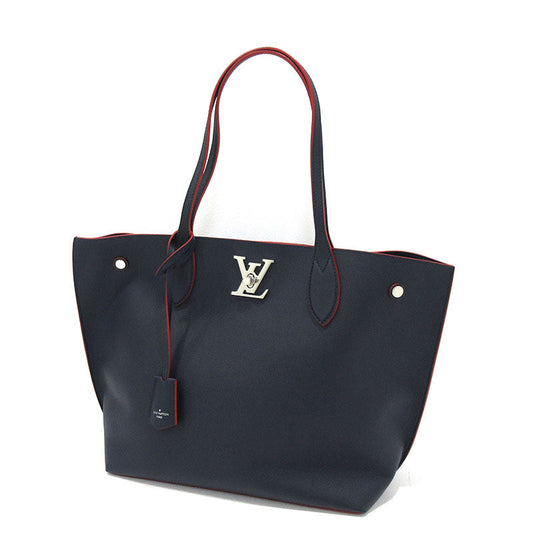 Louis Vuitton Lock Me Go Tote Bag Navy