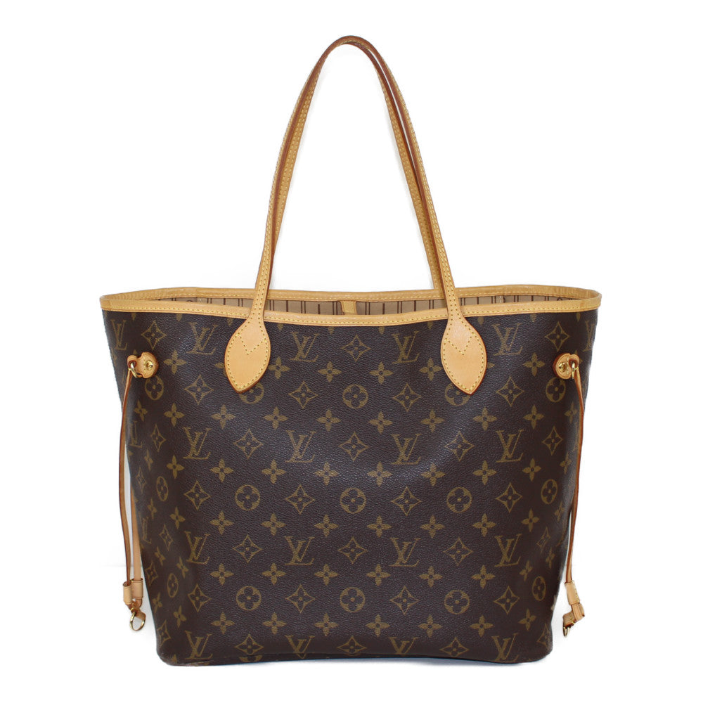 Louis Vuitton Neverfull MM Monogram Brown Tote Bag