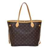 Louis Vuitton Neverfull MM Monogram Brown Tote Bag