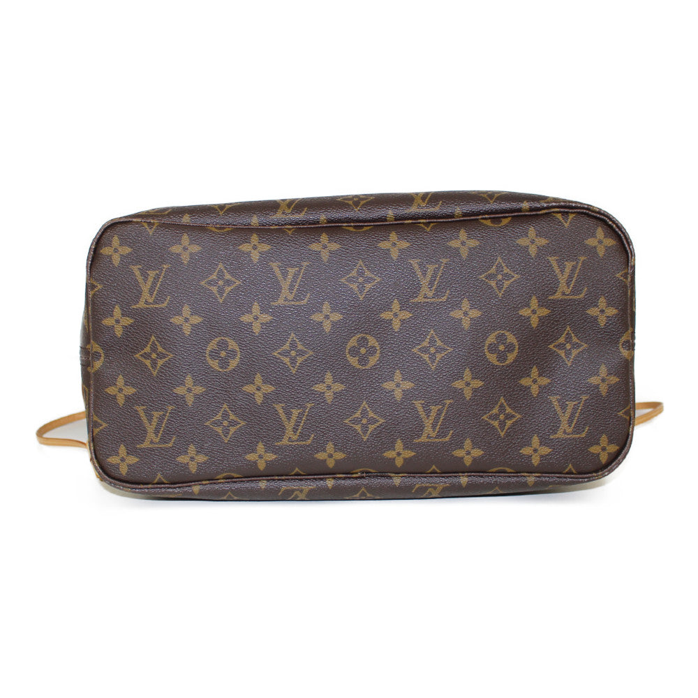 Louis Vuitton Neverfull MM Monogram Brown Tote Bag